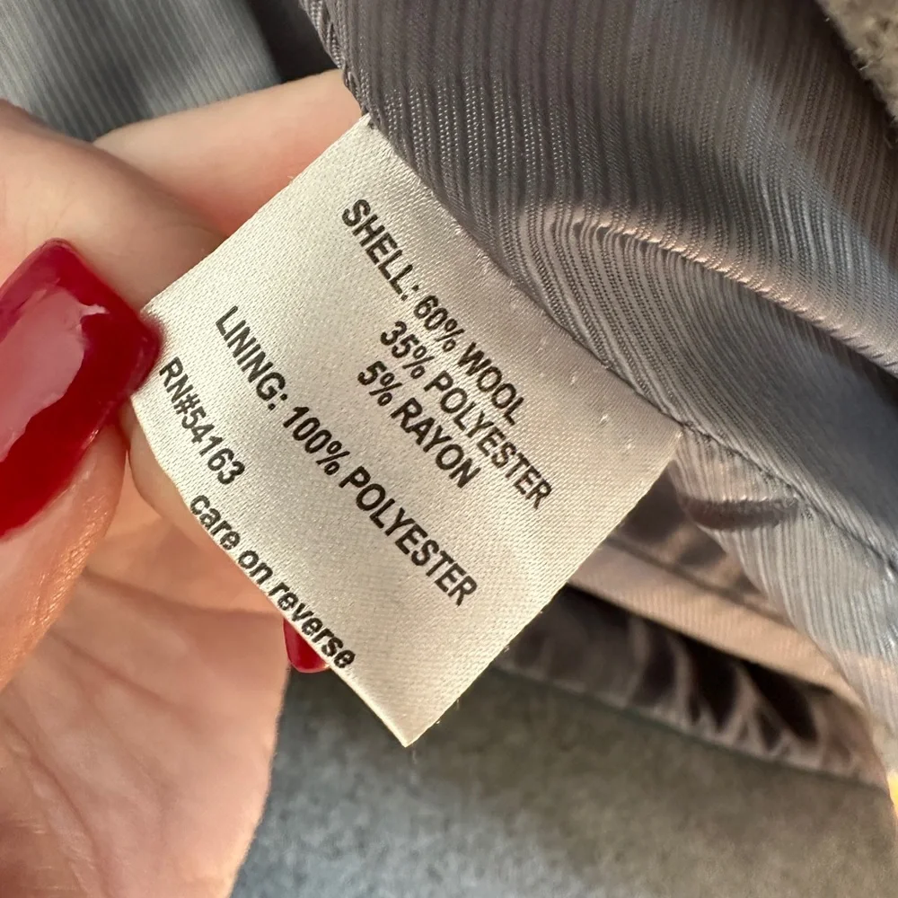Calvin Klein Gray Peacoat with Hood size 14 - Picture 7 of 7